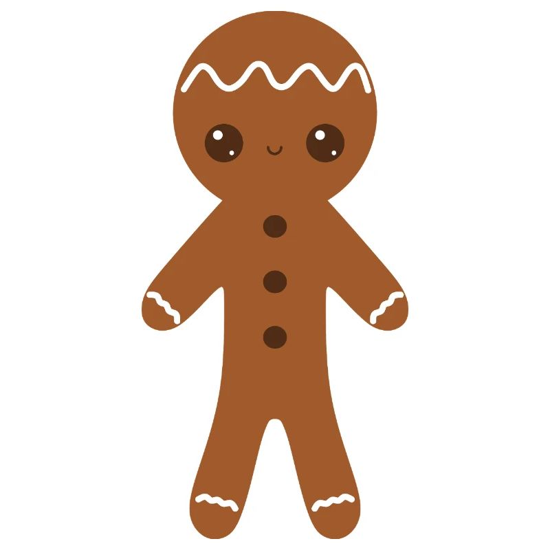 Gingerbread Character with Icing Details