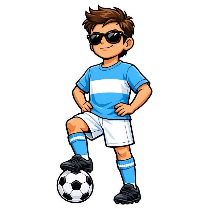 Soccer Boy Fan d’Argentine Drapeau argentin