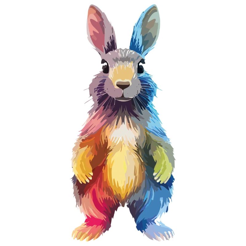 Bunter Hasenbär