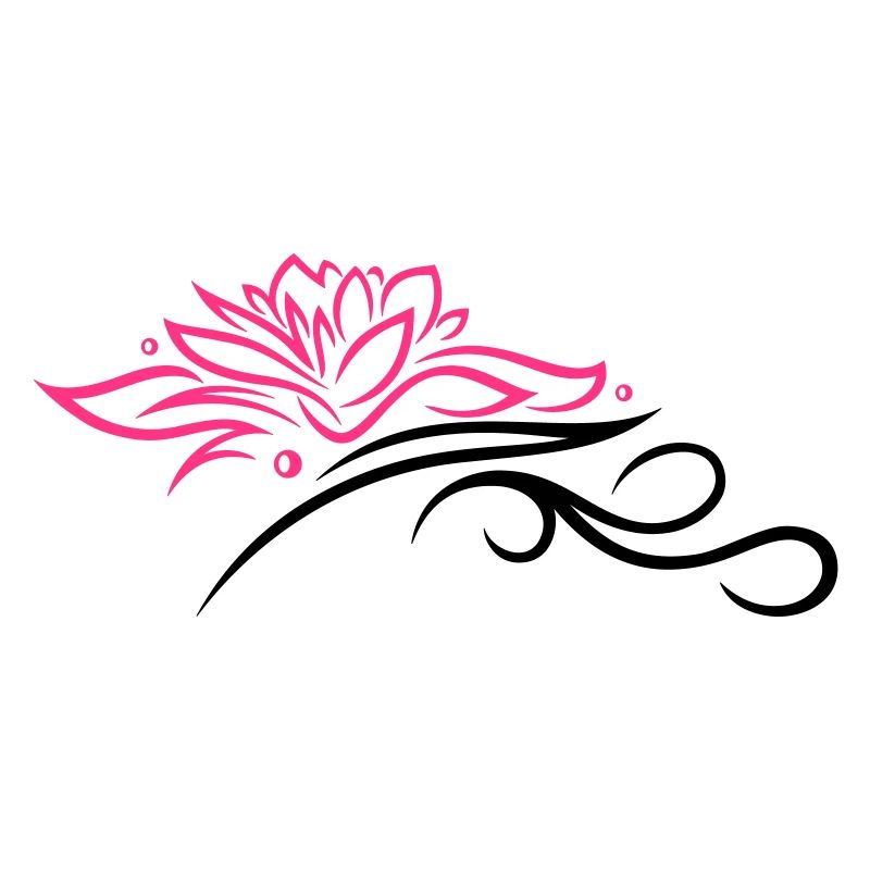 Lotus mit Tribal