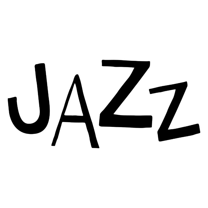 Conception de logo typographique de la musique jazz