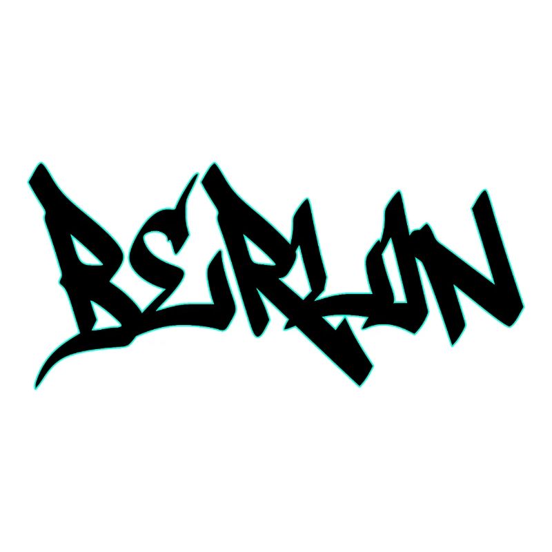 Neon Graffiti Schriftzug