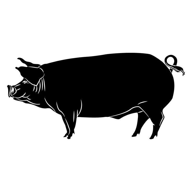 Pig shadow image logo