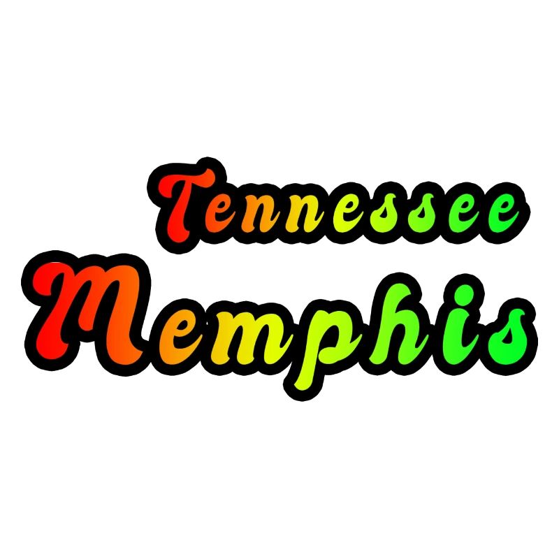 Memphis Tennessee rainbow design