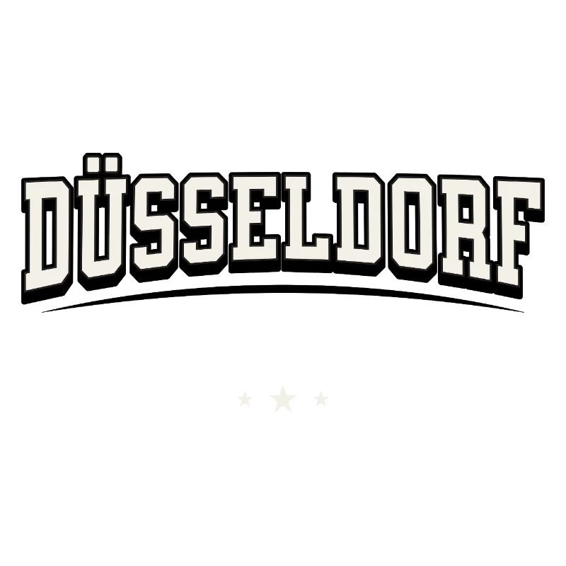 Düsseldorf Germany Blockschrift-Logo