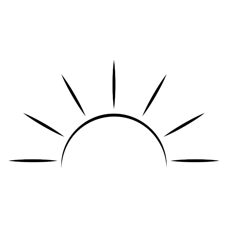 Sunrise black - Minimal Design