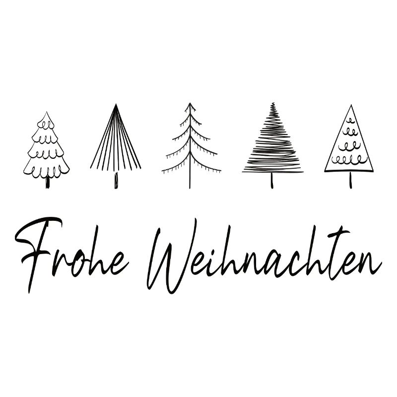 Joyeux Noël Ligne Arbres