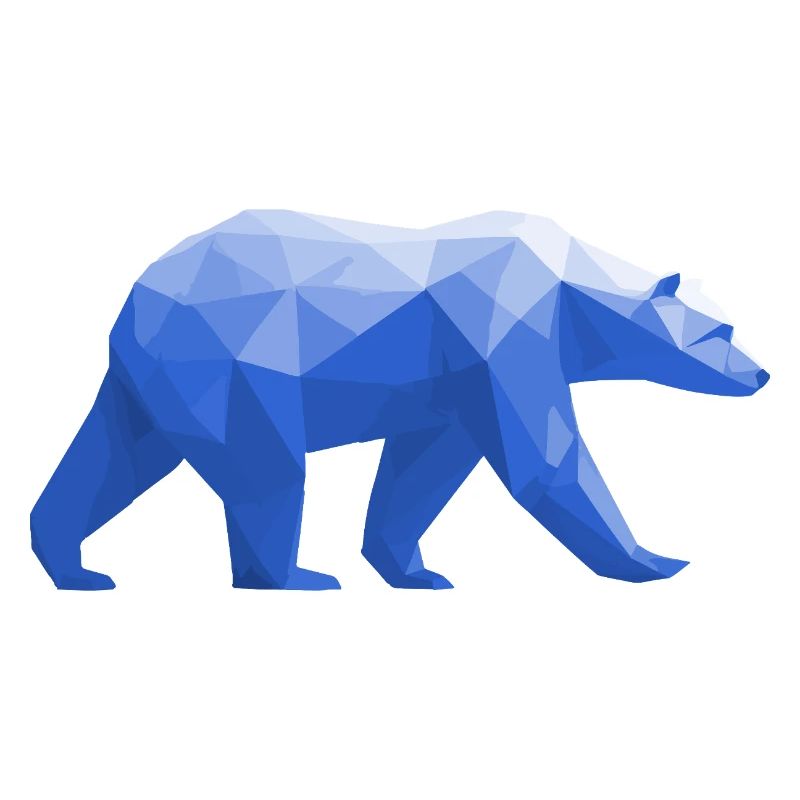 Polar Bär Polygon Eisbär Winter