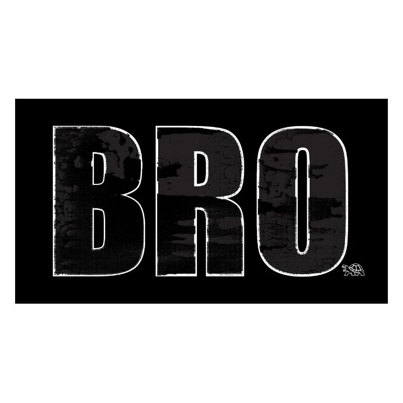 Bold BRO Distressed Typography Tee