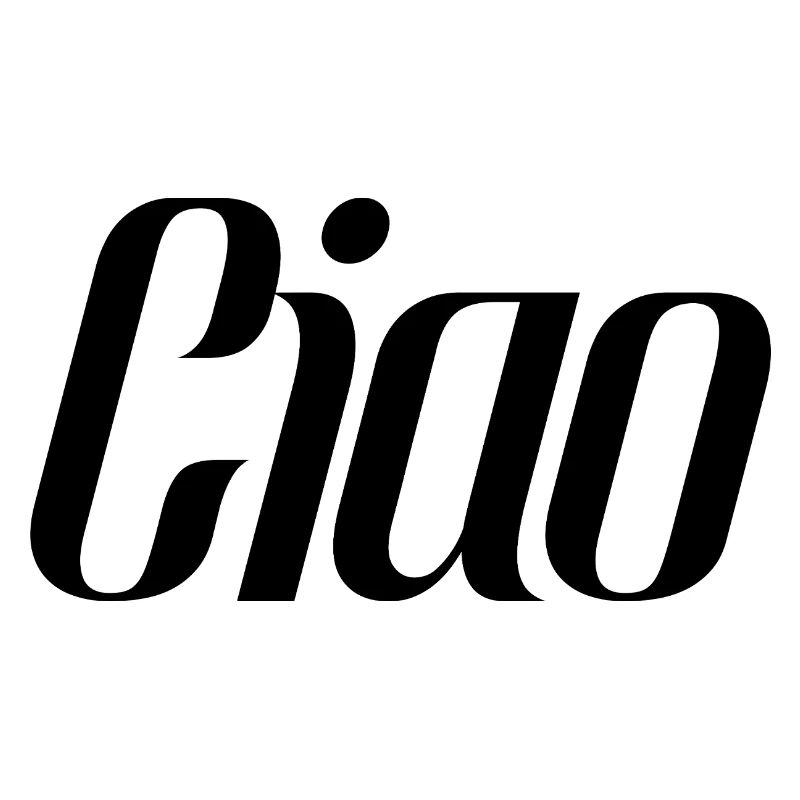 Ciao Italy Saying – Conception typographique minimaliste