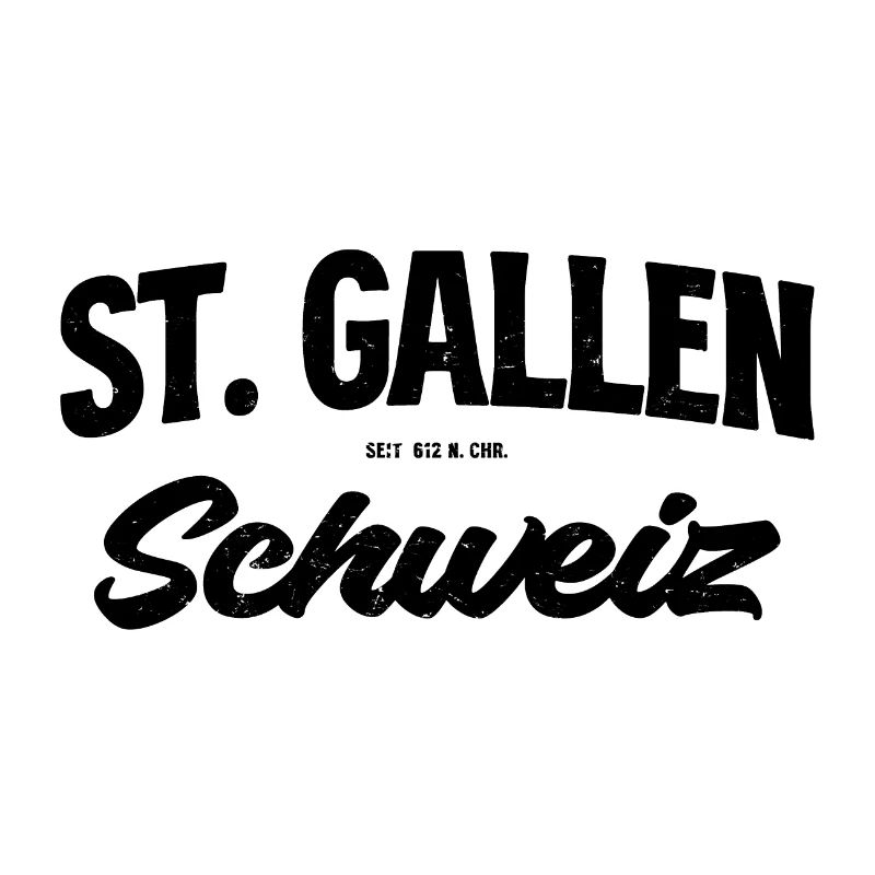 Lettrage de Saint-Gall, Suisse