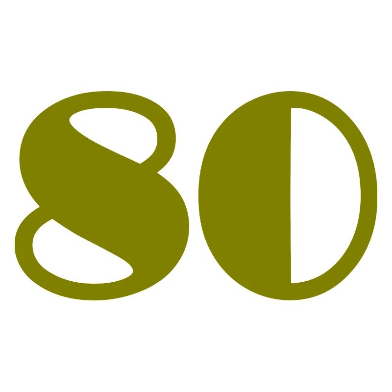 80. 80 YEARS. 80th ANNIVERSARY. 80 YEARS ANNIVERSARY.