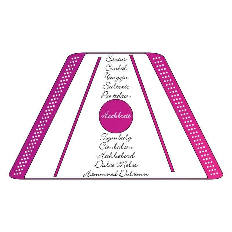 dulcimer pourpre rose