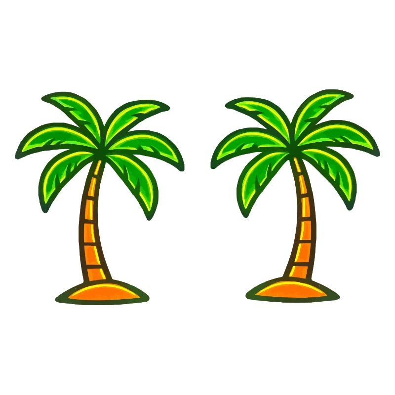 Double Palm Island Impression