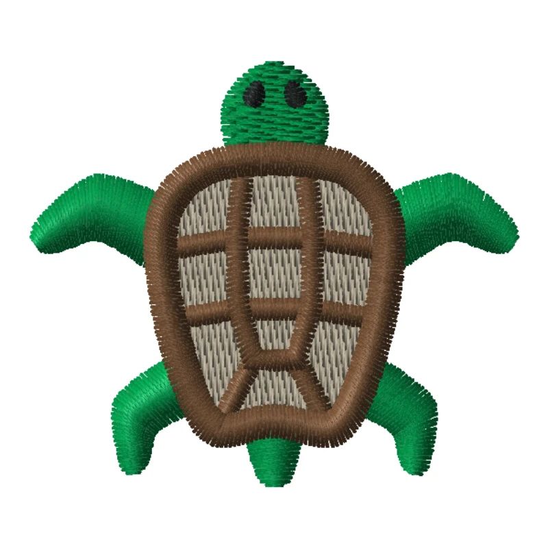 Embroidered turtle