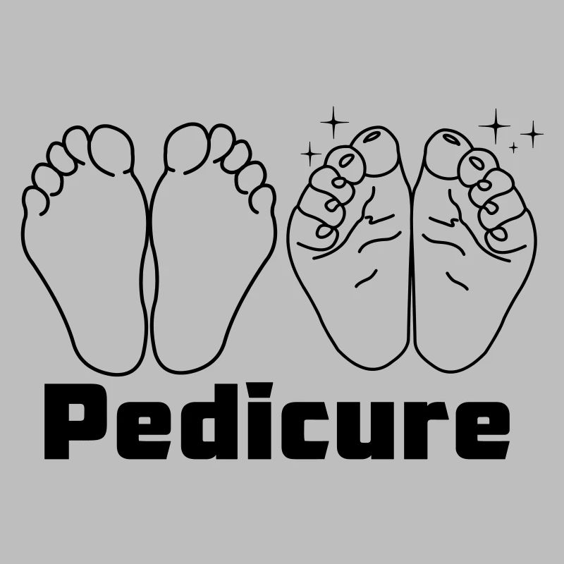 Pieds avec texte Pédicure