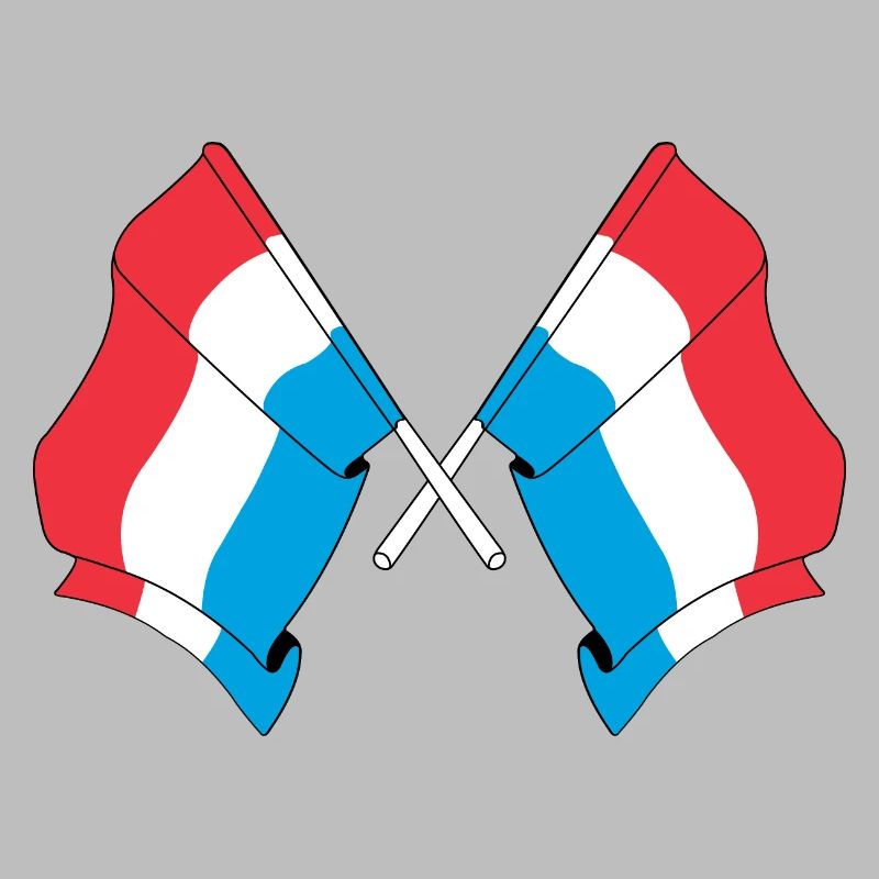 Deux drapeaux du Luxembourg