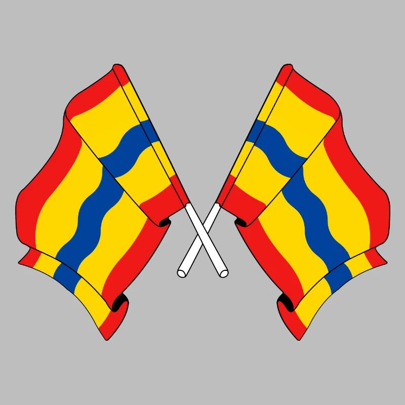 Deux drapeaux de la province d'Overijssel