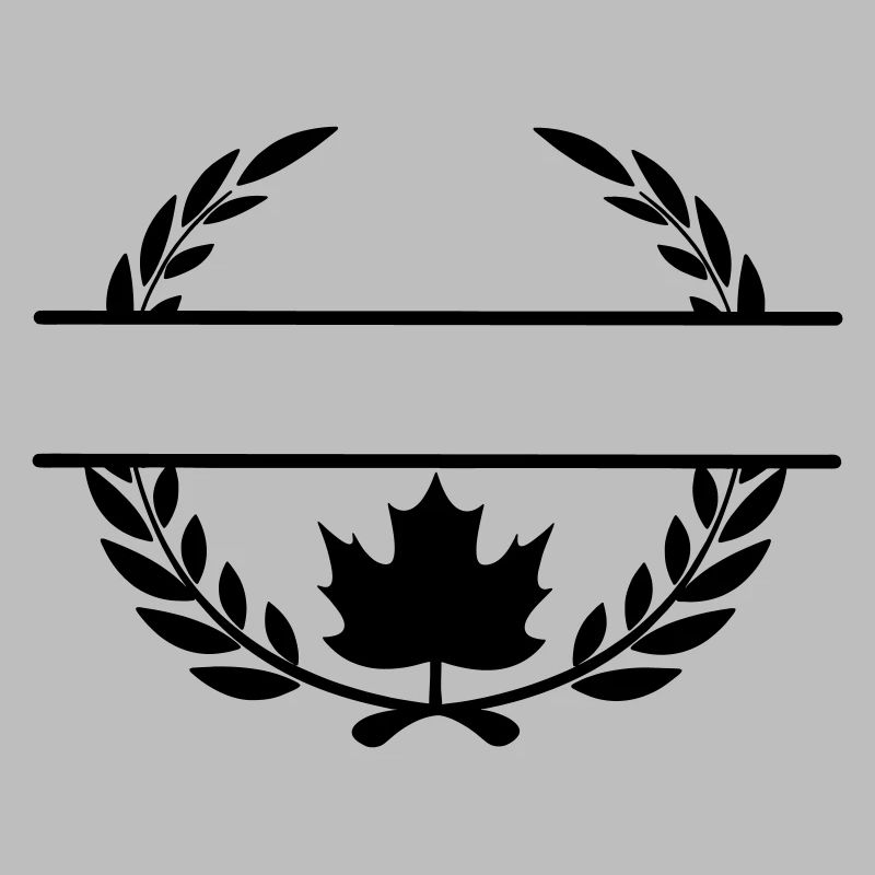 Kanada-Ahornblatt-Lorbeerkranz