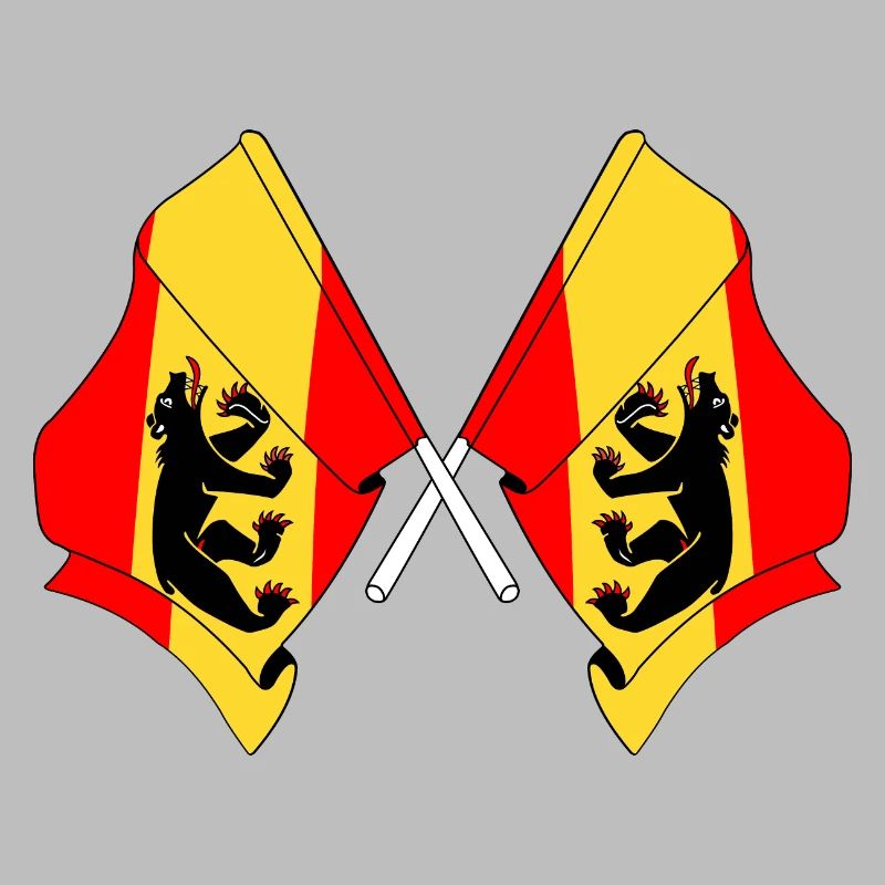 Deux drapeaux Berne Suisse