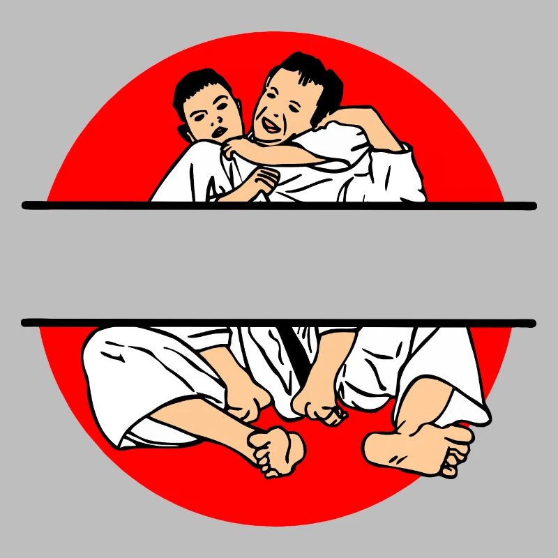 Judo Jiujitsu neck clamp space for text