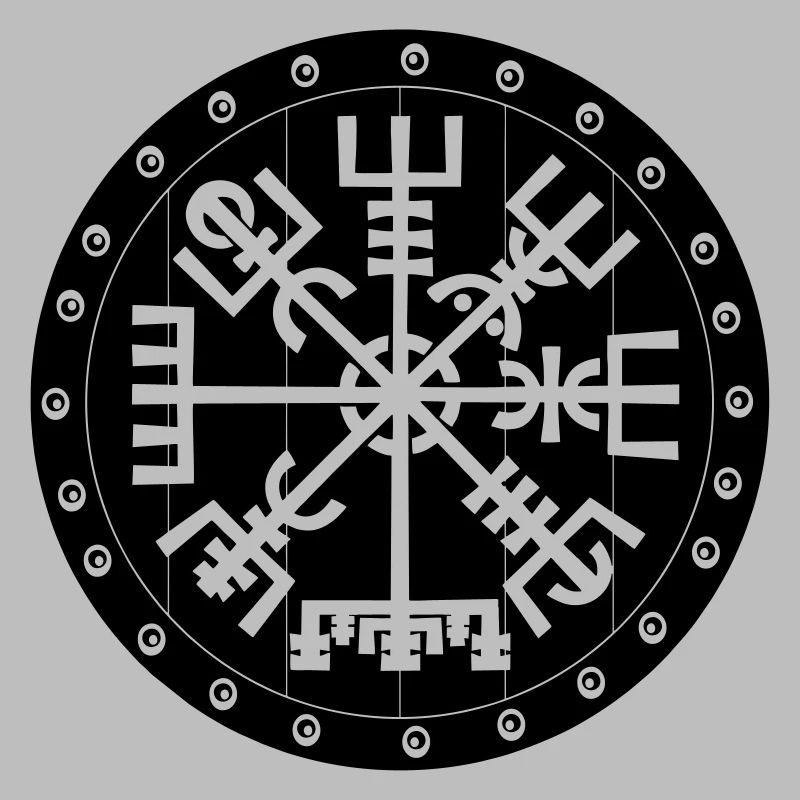 Vegvisir Wikinger-Compas im Vikng-Schild