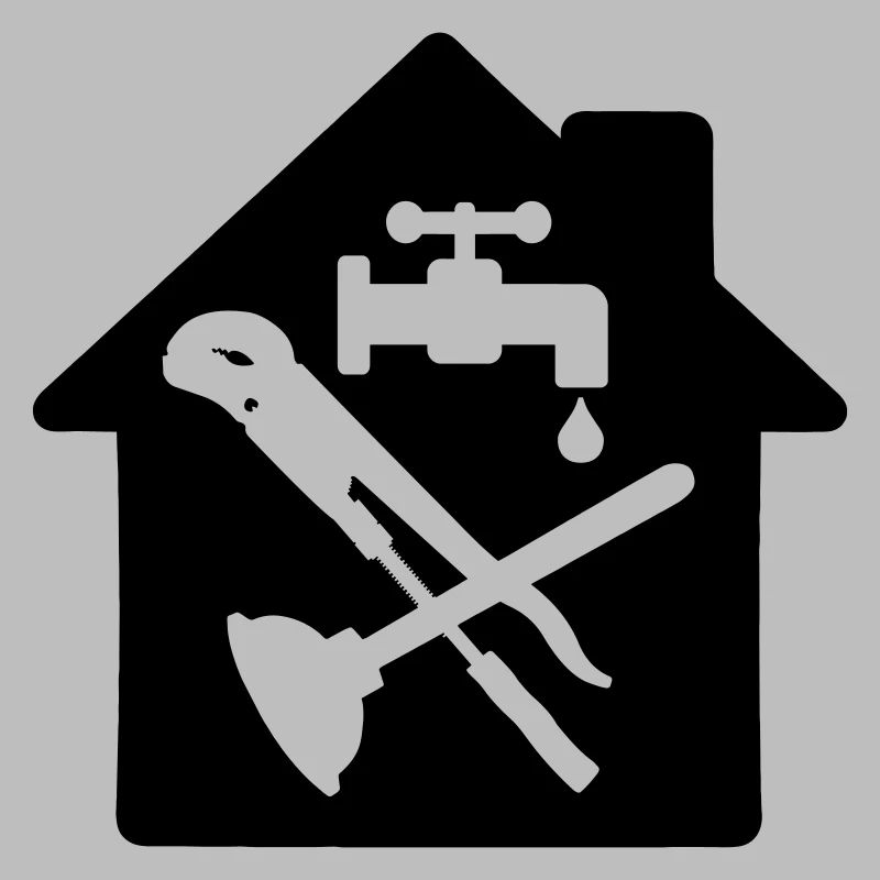 Plombier logo d’outil dans le chalet