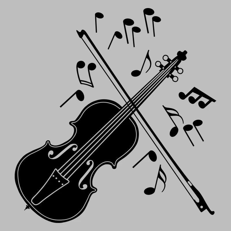 Violin with notes