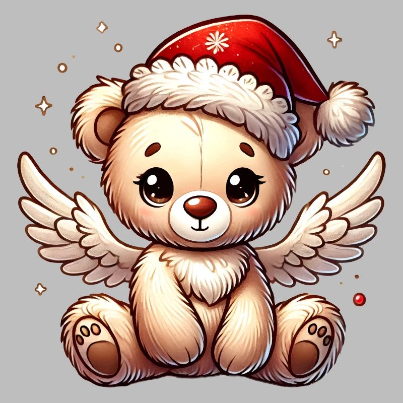 Ours en peluche ange doux compagnon de Noël