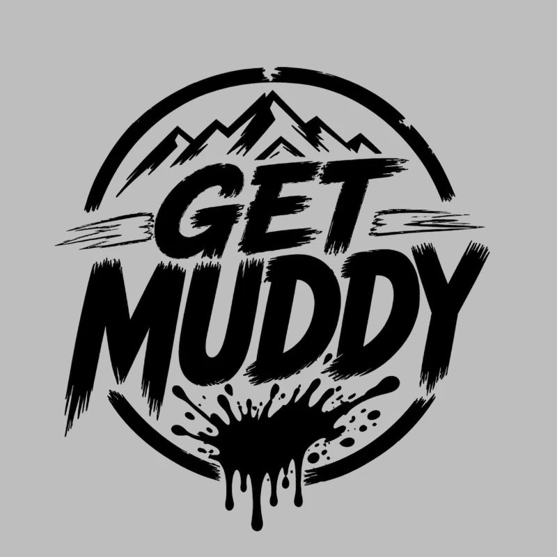 Get Muddy - Logo noir