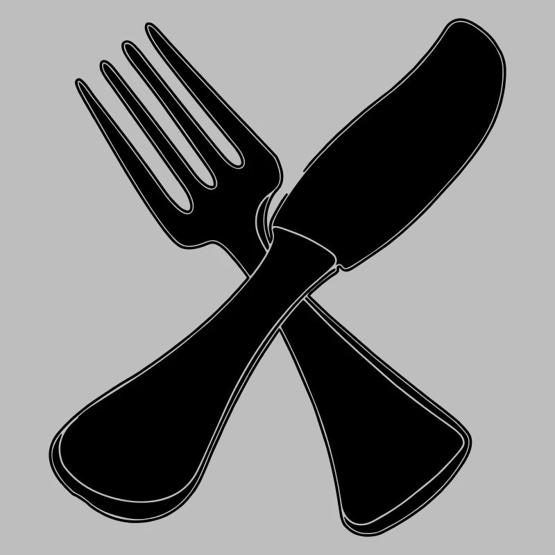 Couteau à couverts et fourchette