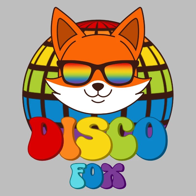 Disco Fox Discokugel Fuchs Sonnenbrille Discofox