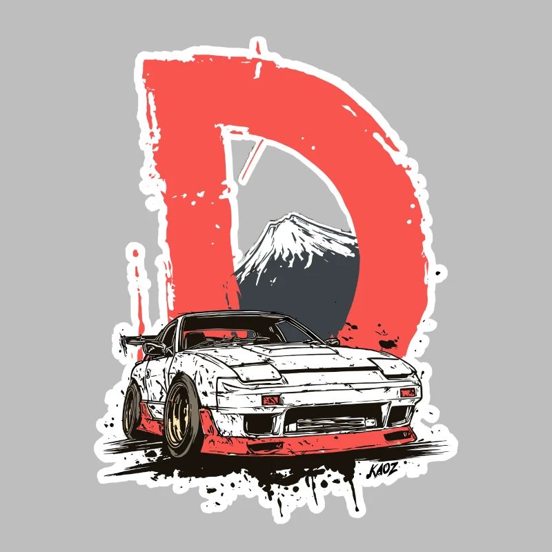 D Drift Mount Fuji Car Graphic