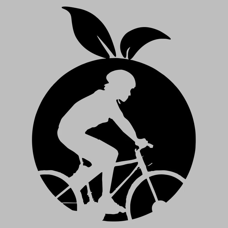 Fruit sain cycliste orange