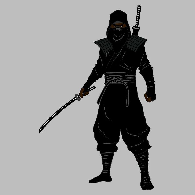 Double-armed ninja battle stance