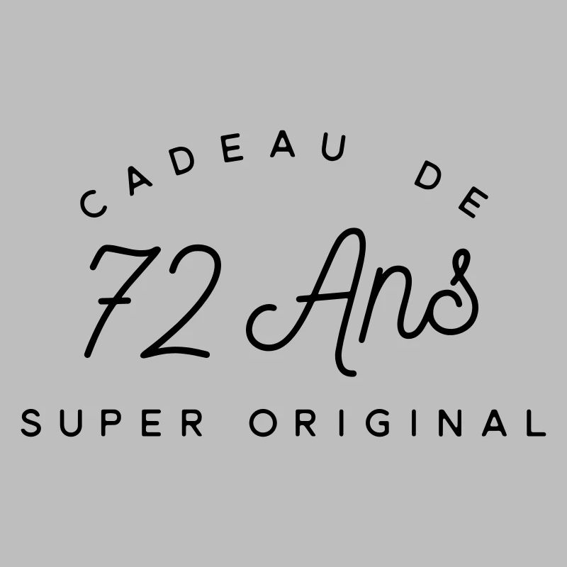 Cadeau 72 ans 