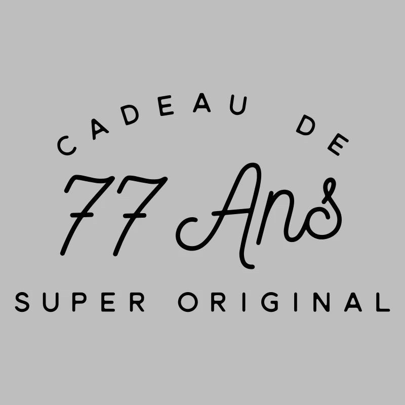 Cadeau 77 ans 