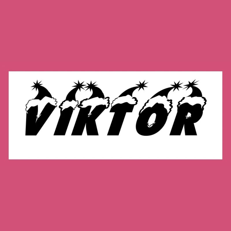 Viktor silhouette with star motifs