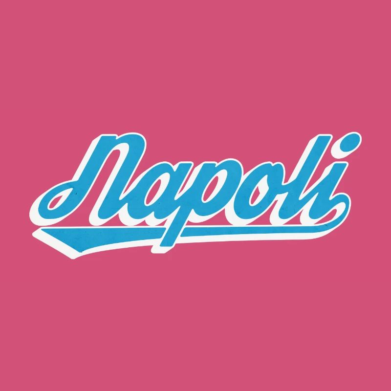 Napoli Retro Script Blue