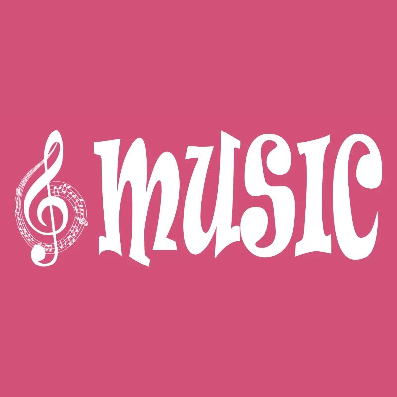 Musik - Klassischer Retro-Typografie-Stil