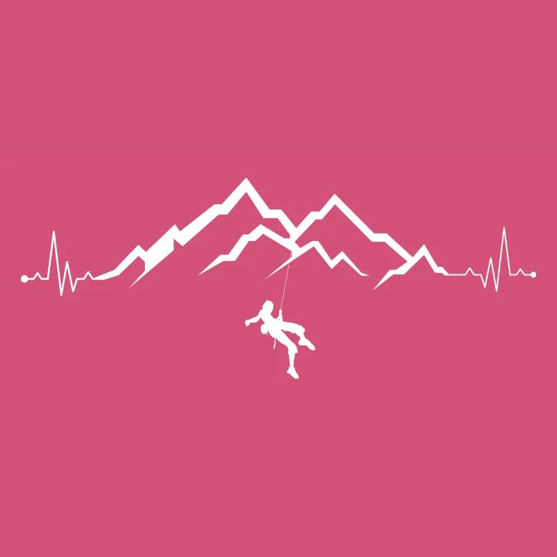 Summit Climber on Mountain Range Pulse