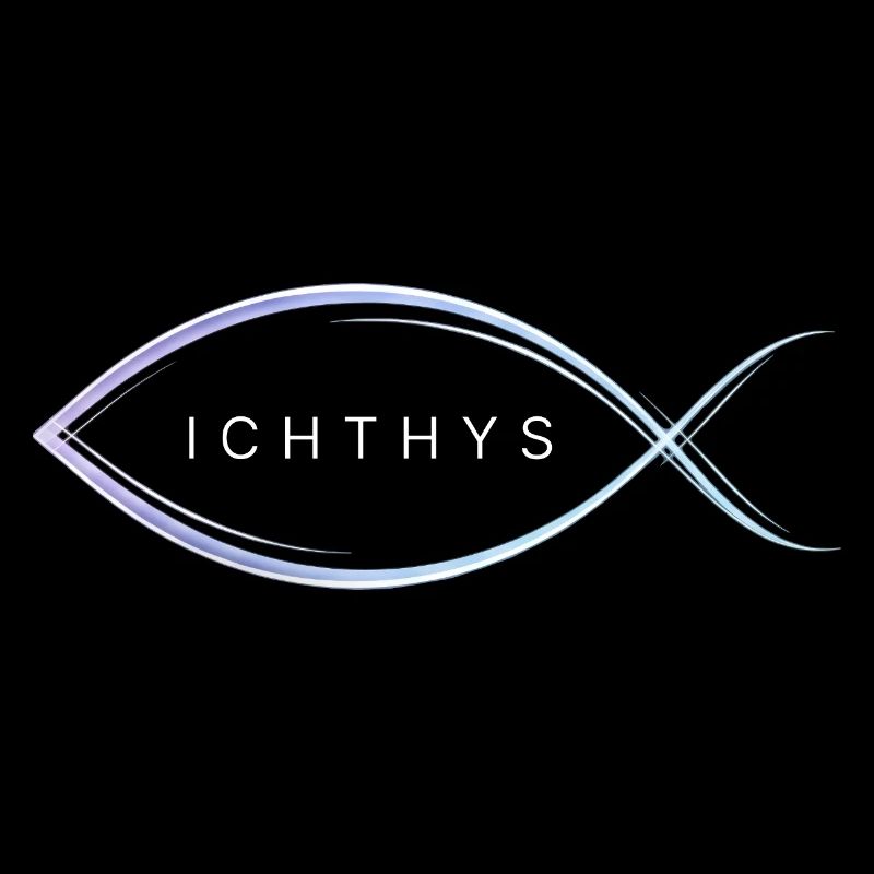 Ichthys - Motif poisson aux lignes élégantes