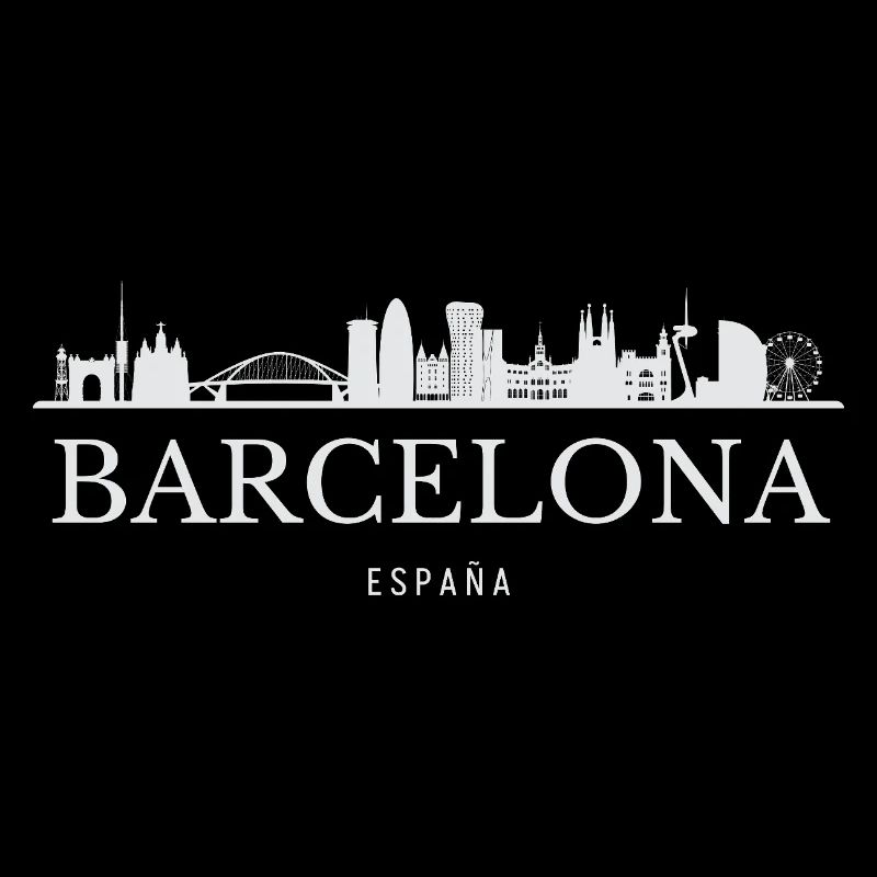 Barcelona Skyline, Barcelona Spain