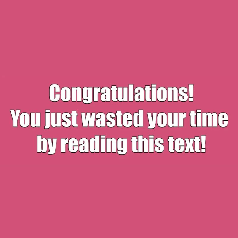 Useless text
