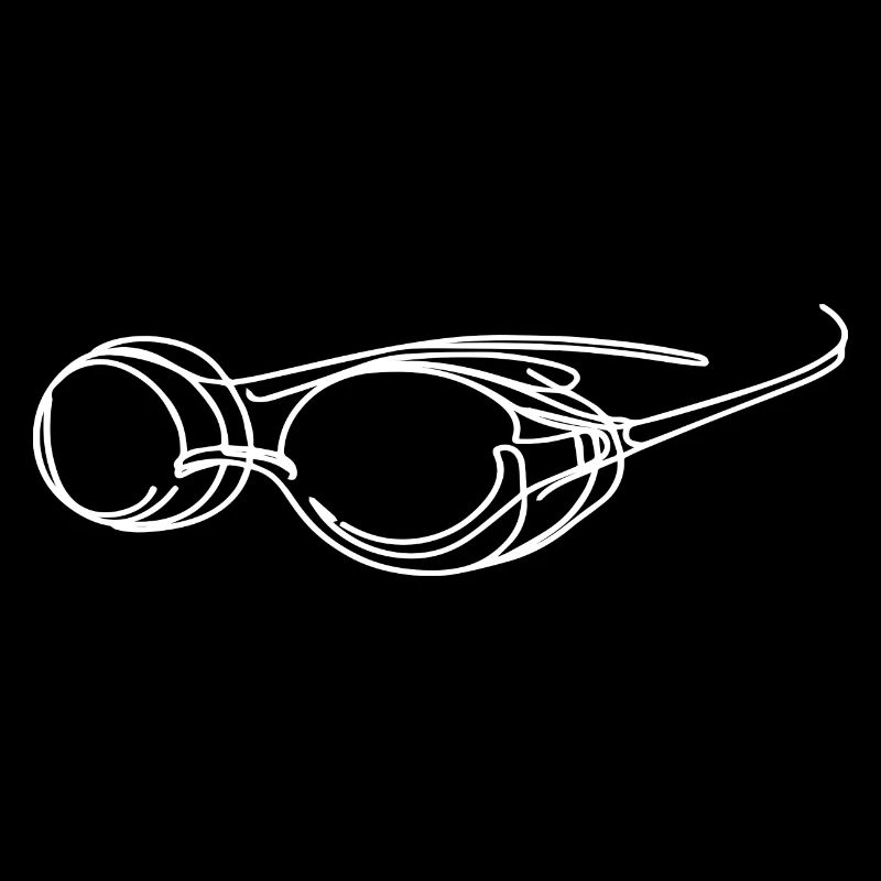 Schwimmbrille Skizze
