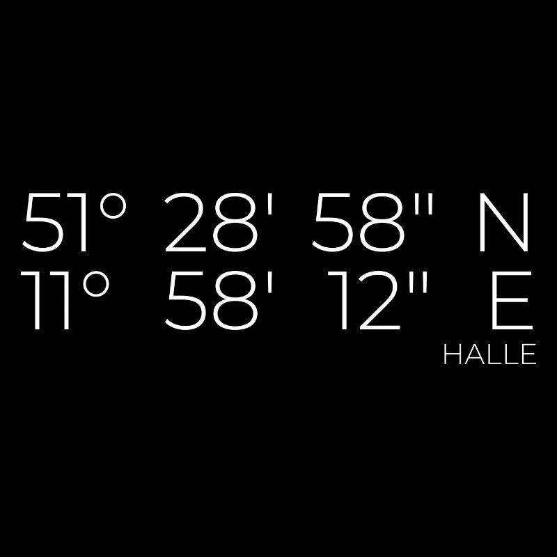 Coordonnées Halle an der Saale