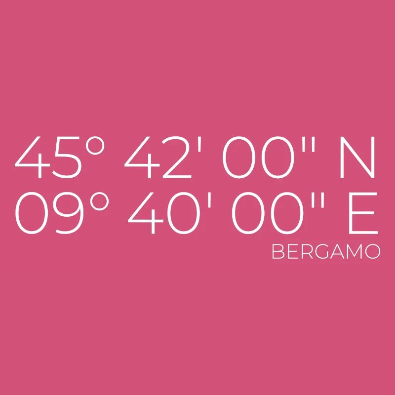 Coordinates Bergamo, Italy