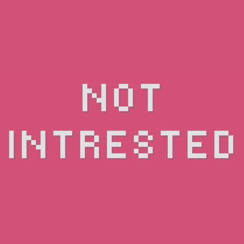 Impression non intéressée