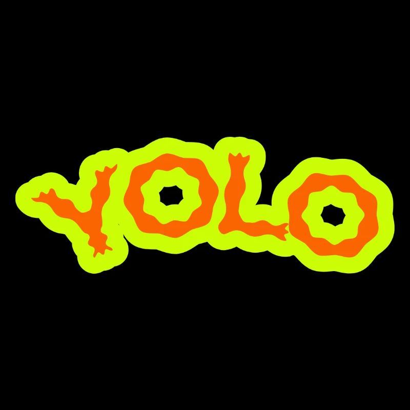 YOLO Neon Lime Psychedelic