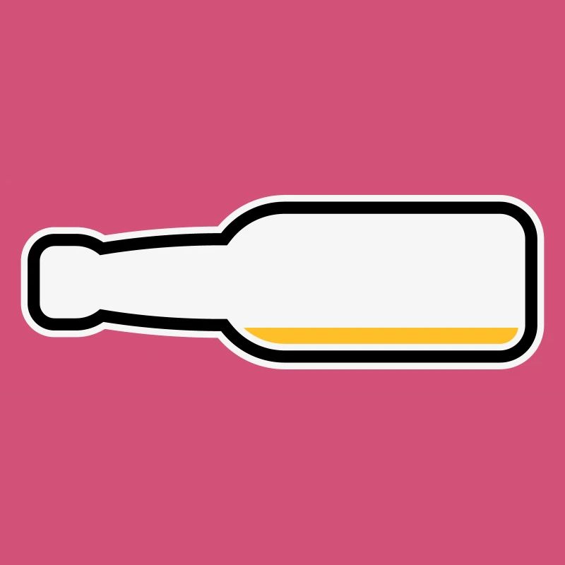 Bouteille de bière vide (Symbole bière bière / 3C)